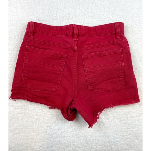 TONY HAWK • Red Denim Jean High-Waisted Shorts - Picture 2 of 9